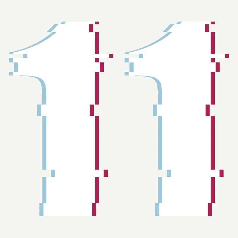 11 Eleven Eleven Number Effect Number déformé