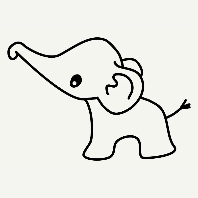 Éléphant mignon bébé éléphant éléphant doux