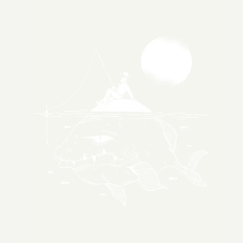 Pêcheur, géant, fish, océan