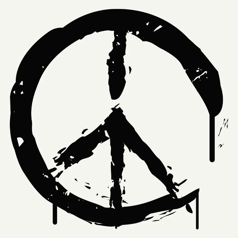 Friedenszeichen Peace--Zeichen Peace