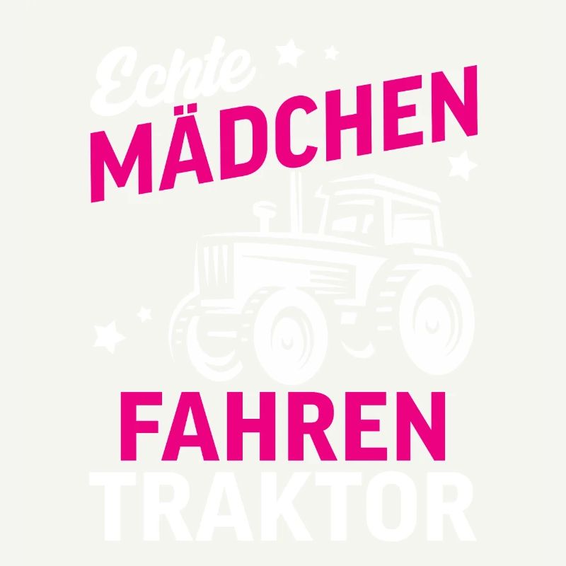 Echte Mädchen fahren Traktor