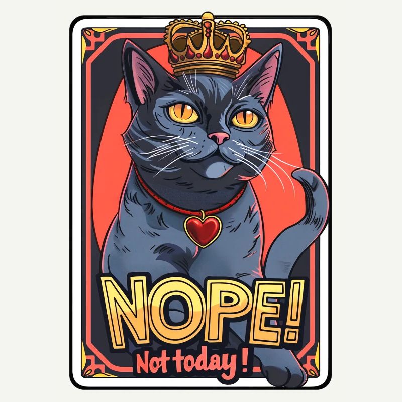 Cat doesn't feel like it