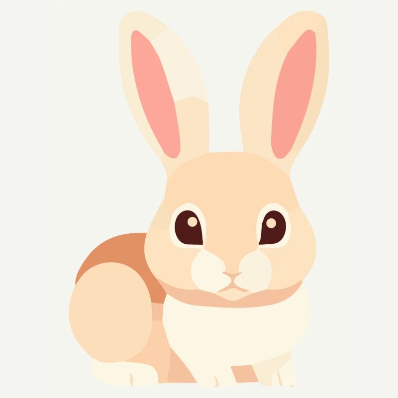 Cute Baby Bunny Rabbit Long Ears Easter