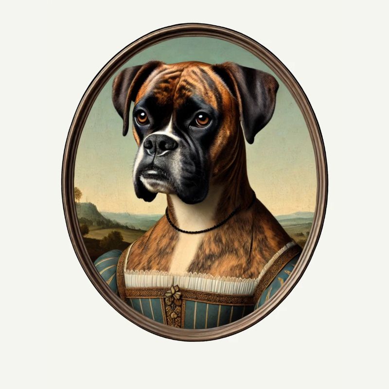 Porträt eines Boxers im Stil der Renaissance