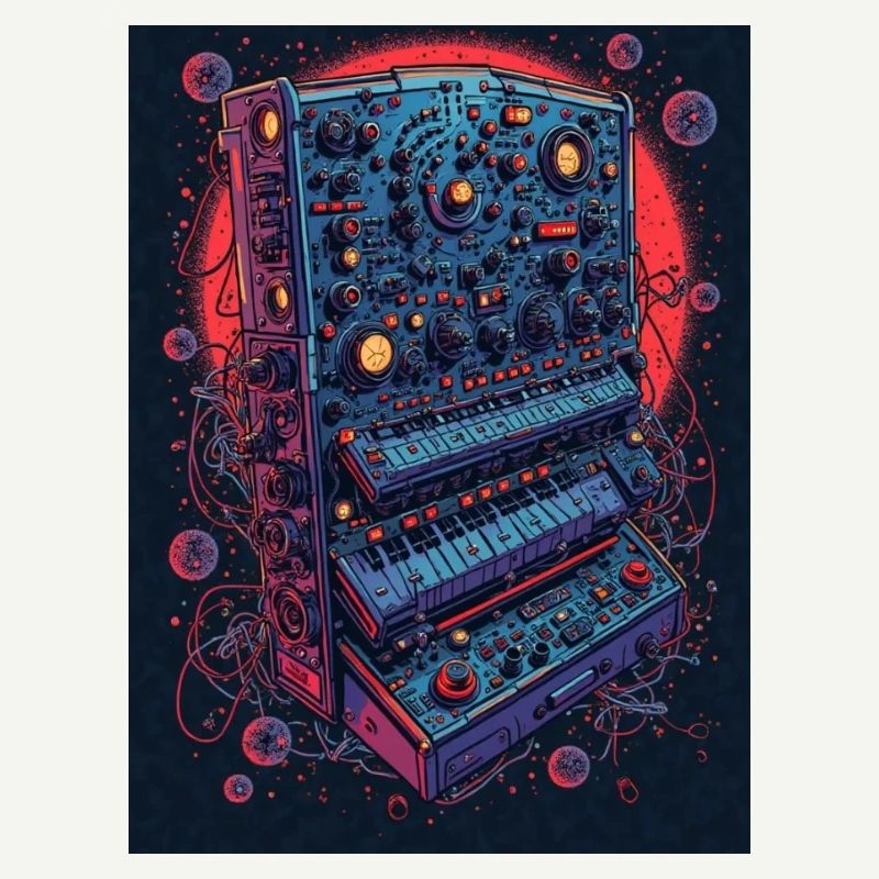 Futuristic electronic music device