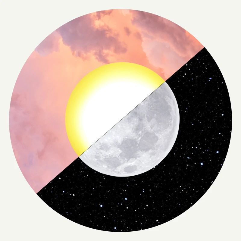 Été | Soleil | Lune | Coucher de soleil