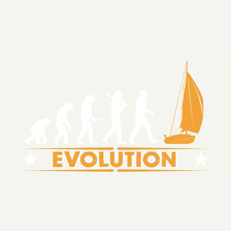 Segeln Evolution - orange/weiss