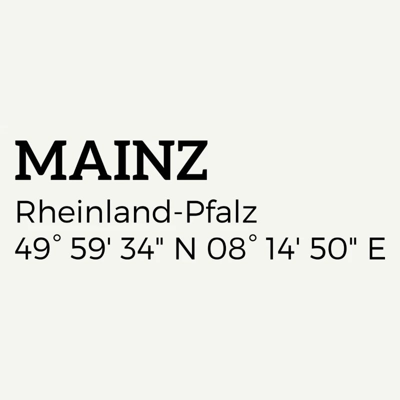 Mainz Rhineland-Palatinate coordinates