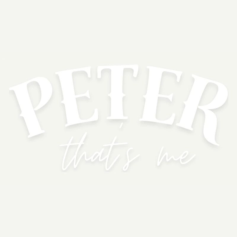 Peter est mon nom