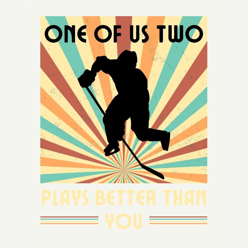 Einer Von Uns Beiden Spielt Besser Eishockey