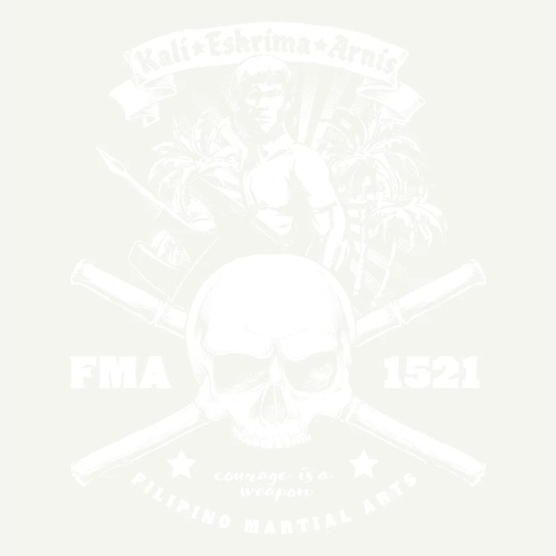 Eskrima Kali Arnis Skull Design