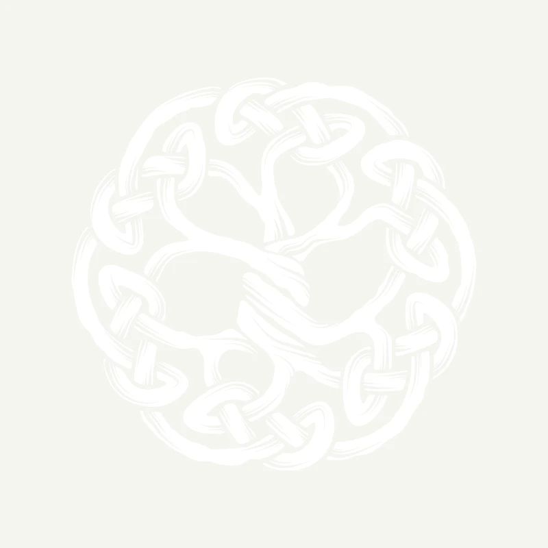 Celtic tree. White.