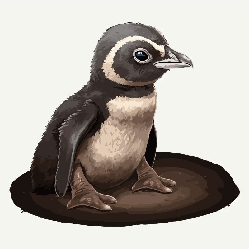 Pingouin Bébé Oiseau Poussin