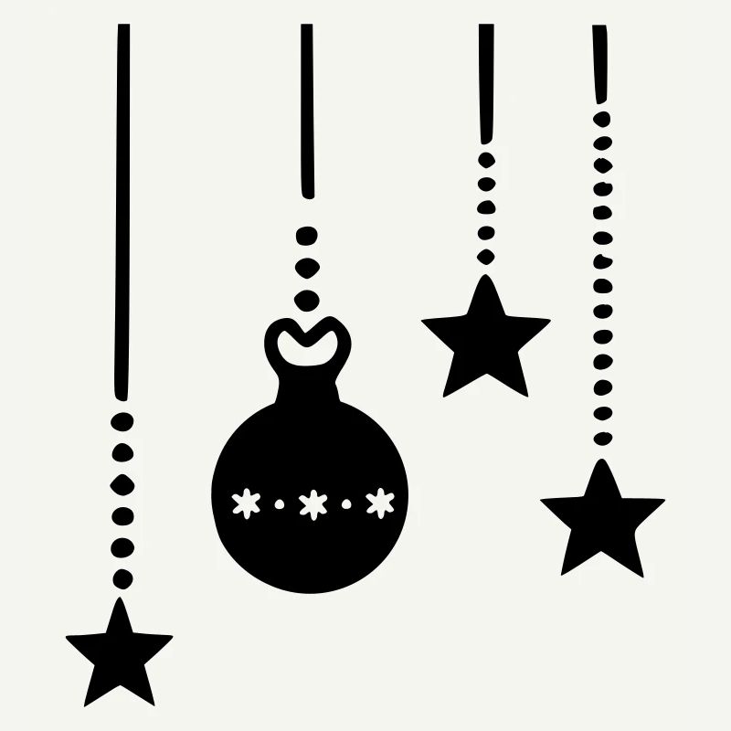 Accrocher des décorations de Noël