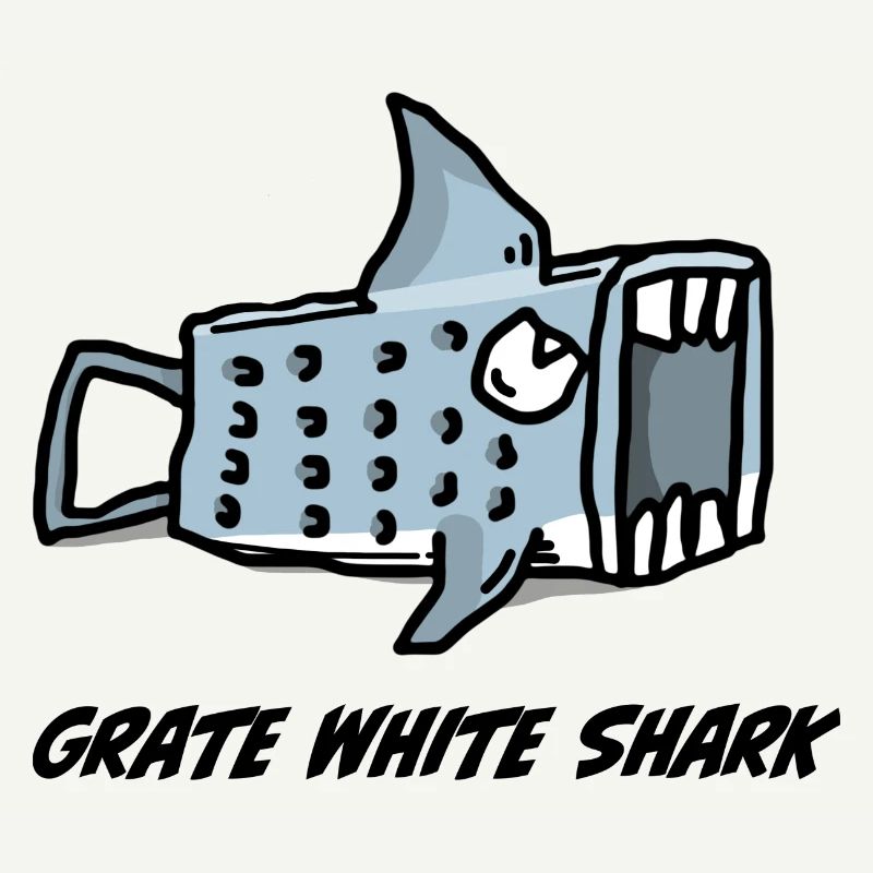 Râpe White Shark – imprimé animal