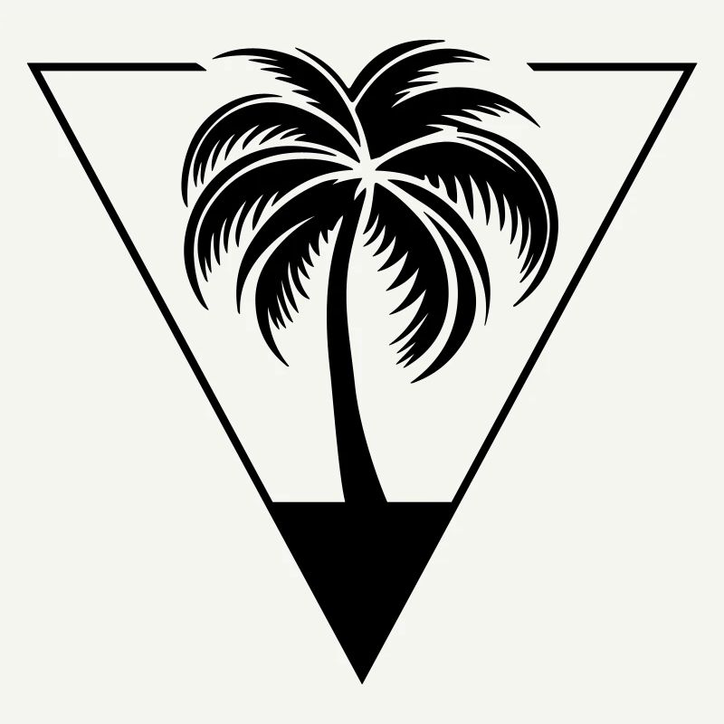 Palm Silhouette Symbol