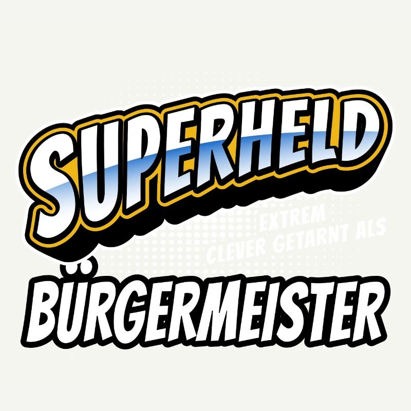 Superheld, clever getarnt als Bürgermeister