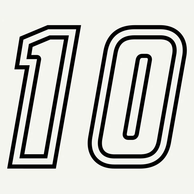 10 Zahl nummer