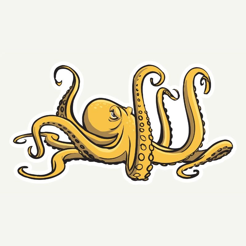 Evil Octopus - Eight Tentacles - Squid