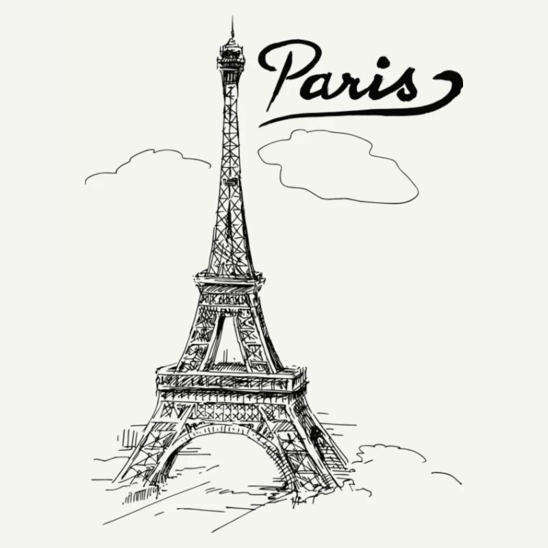 Paris und sein Eiffelturm