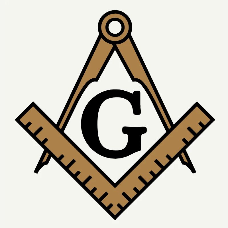 franc-maçon symbole, équerre & compas maçonniques