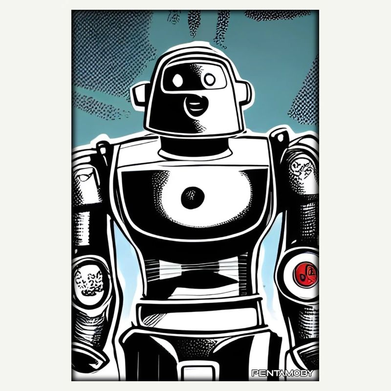 Robot Comic Future Cyborg Machine Technology