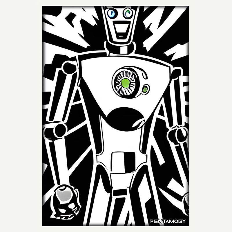 Robot Comic Future Cyborg Machine Technology