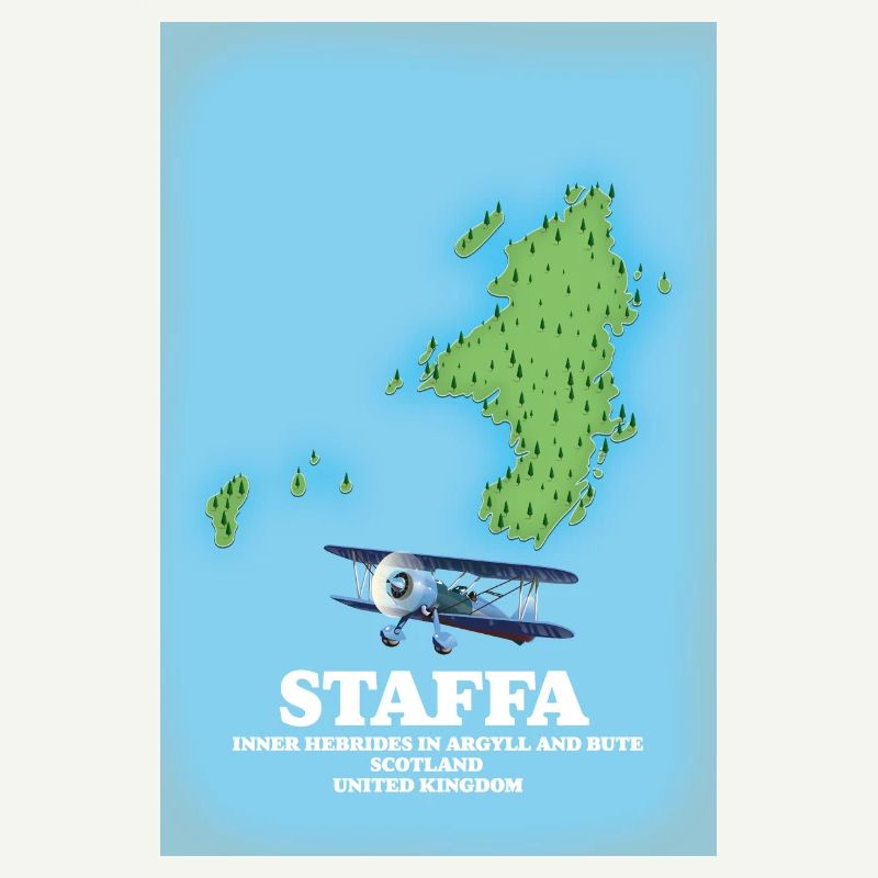 Staffa Scotland map