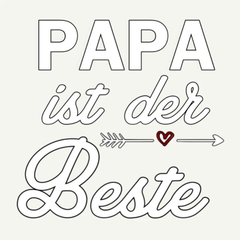 Papa ist der Beste