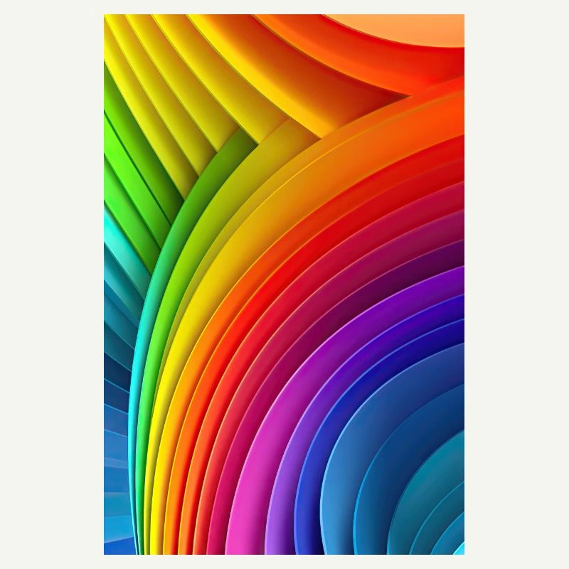 Regenbogen-Träumerei: Farbenfroher LGTBQ+-Muster-Kunstdruck