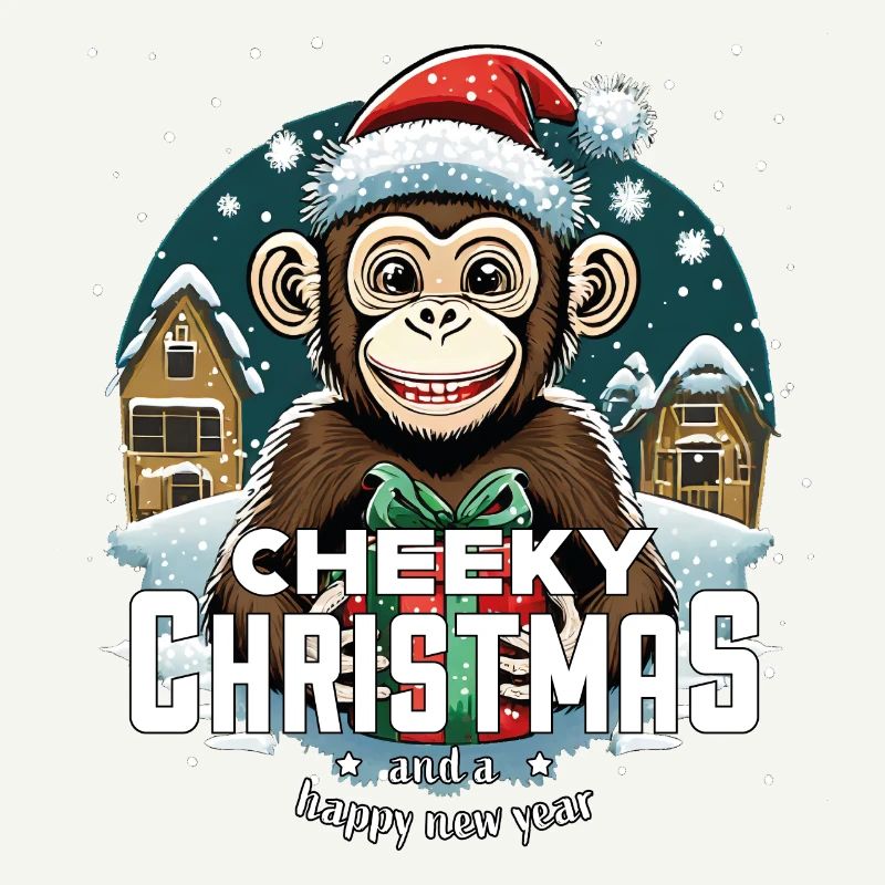 Christmas Monkey - Cheeky Christmas