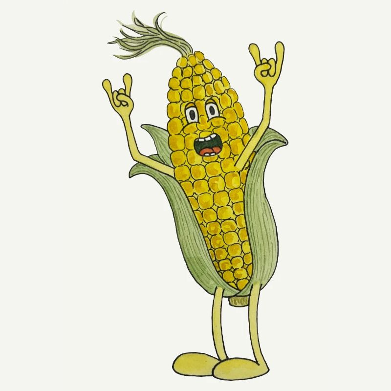 Matal Rock Corn on the cob corn farmer I love corn