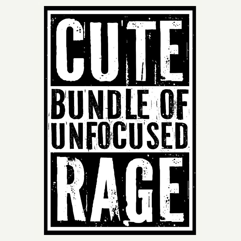Drôle Mignon Bundle De Rage Non Focalisée Arc-en-Ciel Goth