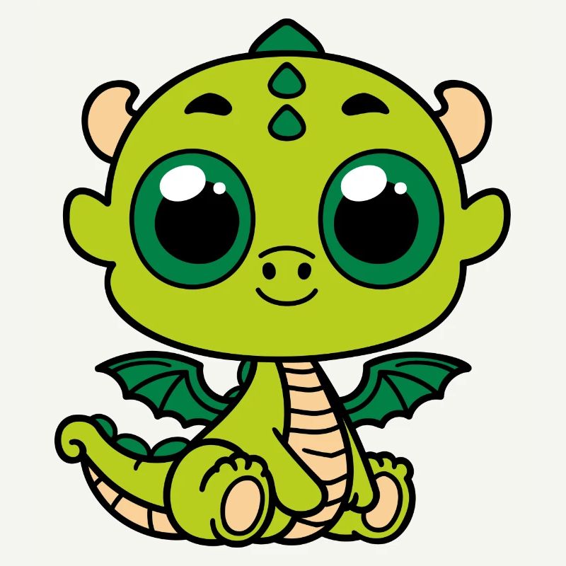 Dragon vert mignon