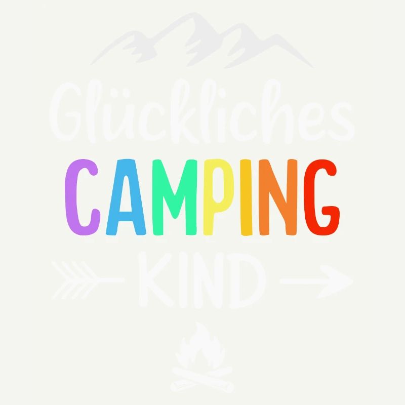 Glückliches Camping Kind Campingplatz Camper