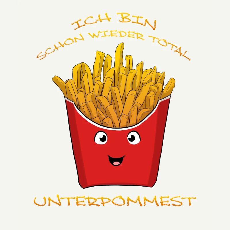 Ich bin schon wieder total unterpommest Fritten