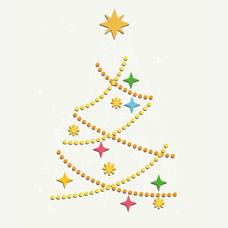 Papageien weihnachtsbaum