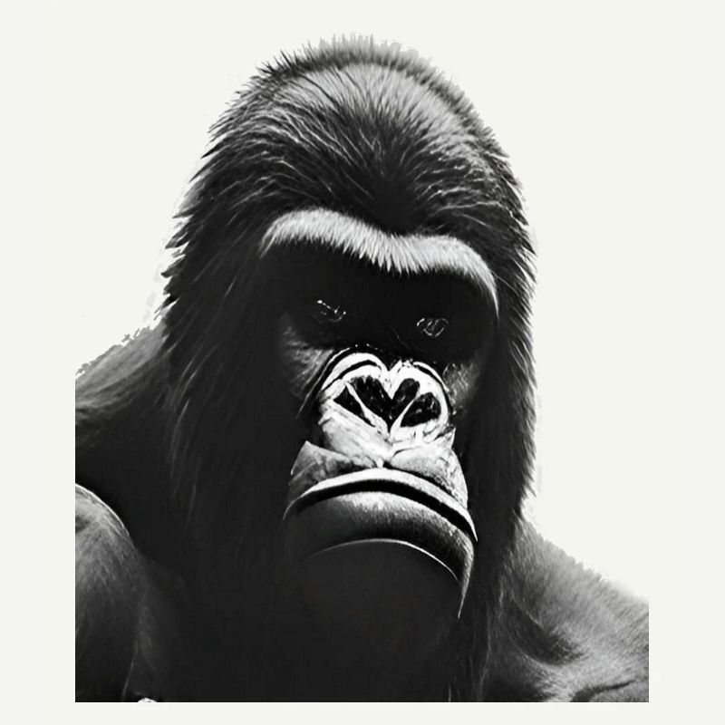 Silberrücken-Gorilla
