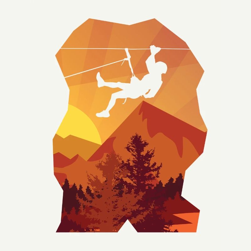 Hanging climber