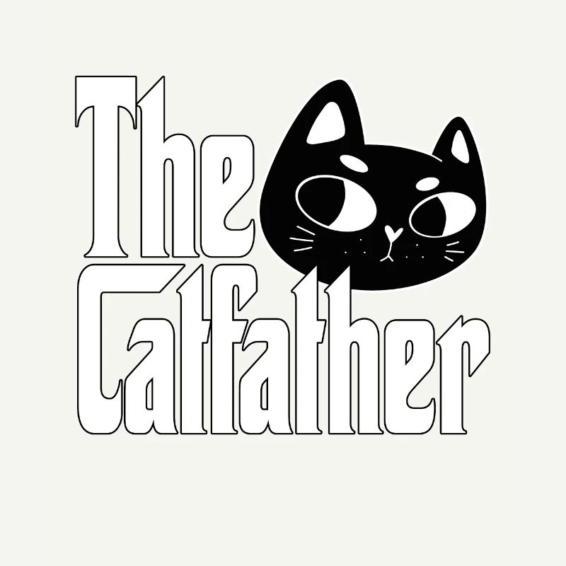 Le Catfather Cat Père Chat Papa Kitty Daddy