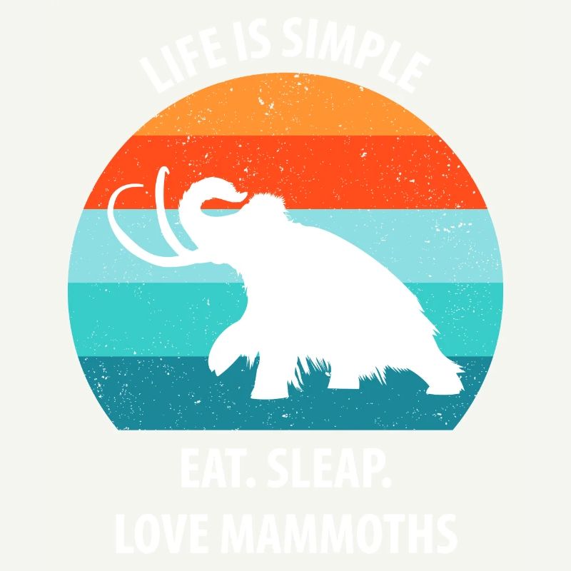 Lustiges Mammut Steinzeit Eiszeit Design Urzeit