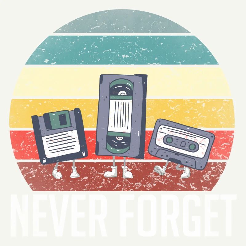 Never Forget 80 rétro 90 disquette technique