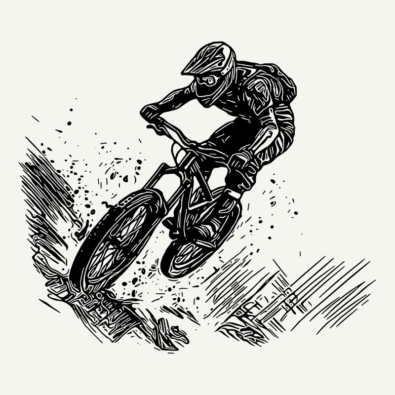 VTT vélo descente saut