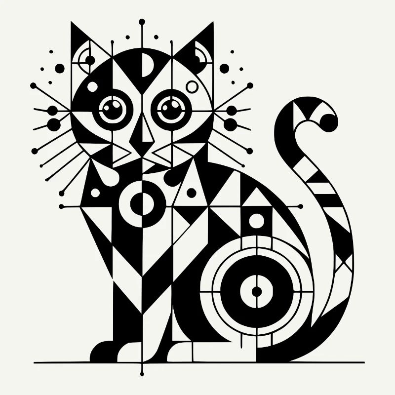 Conception géométrique de lignes de chat