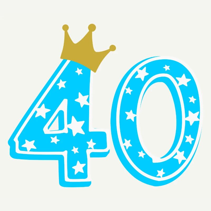 40 Krone 40. Geburtstag 40 Jahre