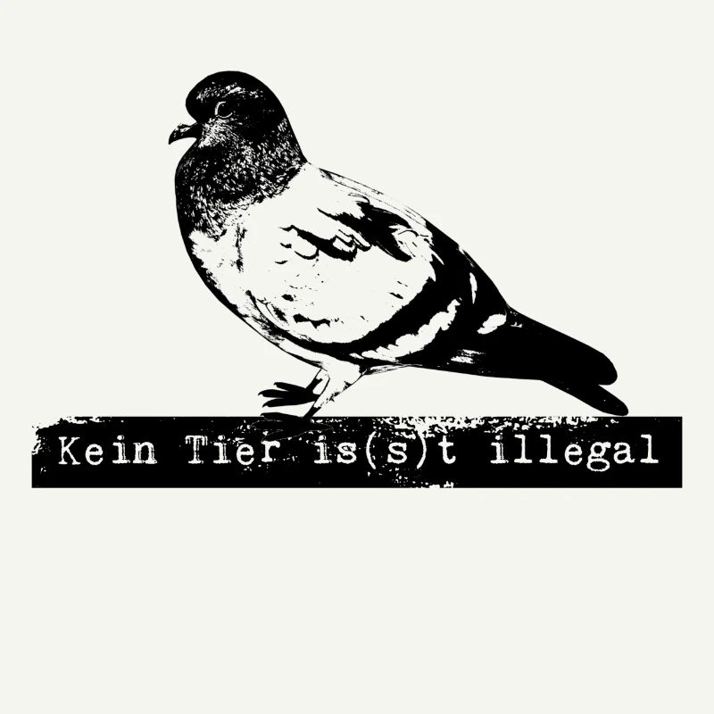 Kein Tier is(s)t illegal Tauben füttern Schützer
