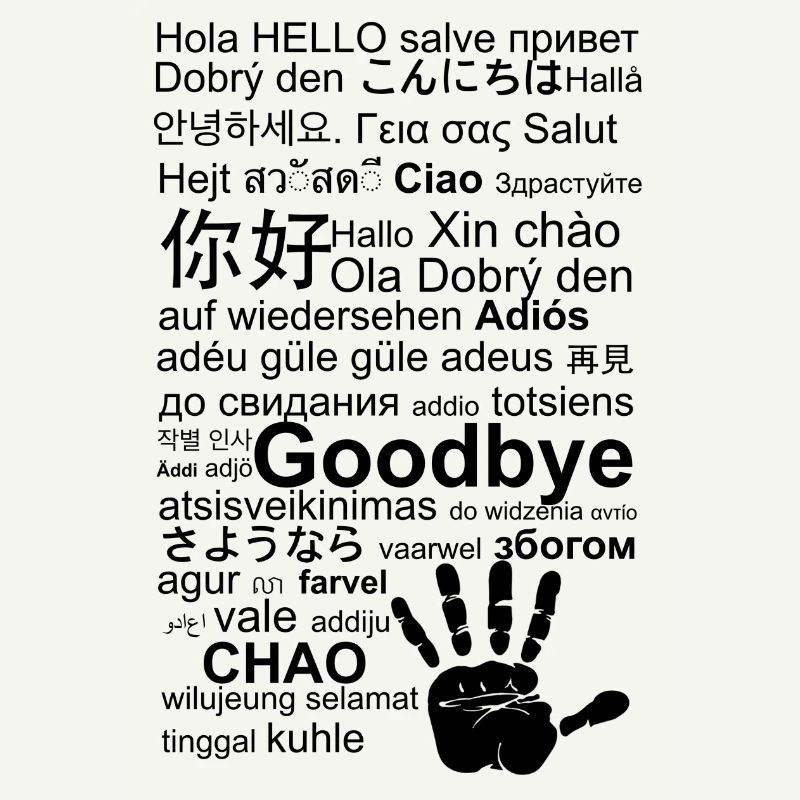 Goodbye and Hello in Various Languages