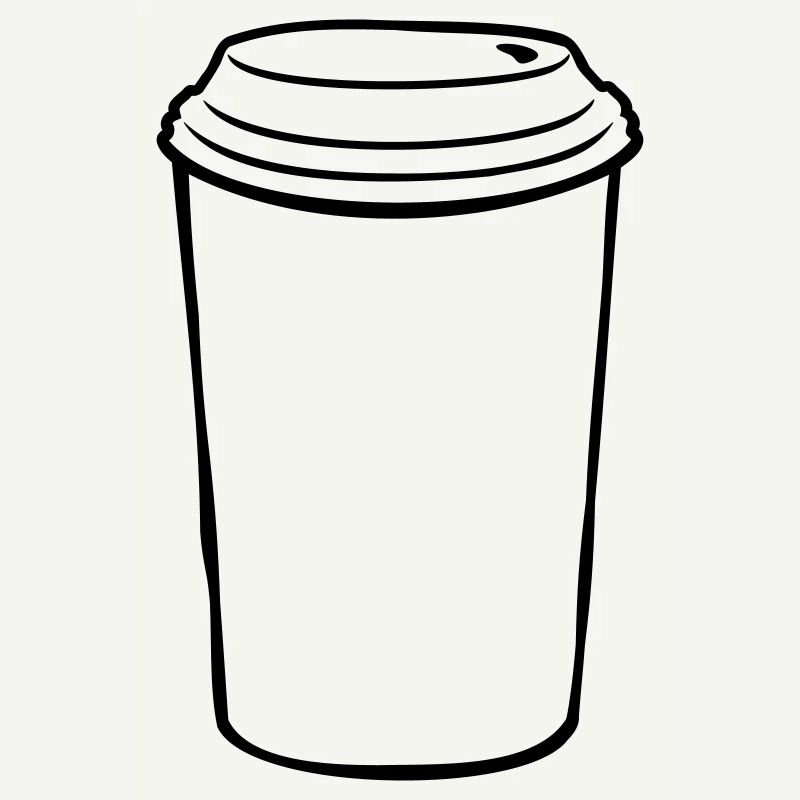 Becher Kaffee to go
