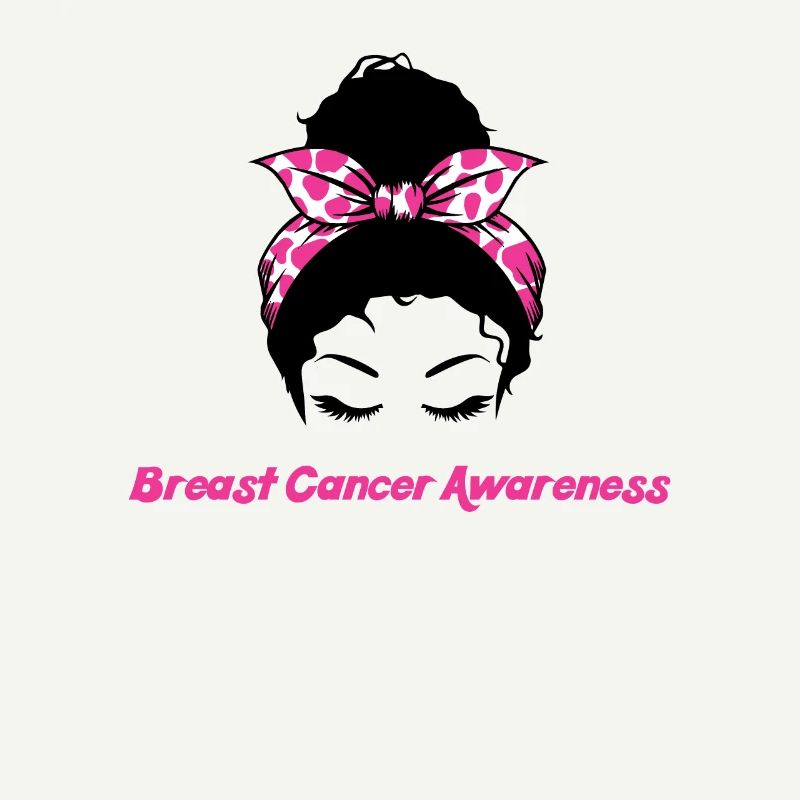 Messy Bun Awareness Brustkrebs