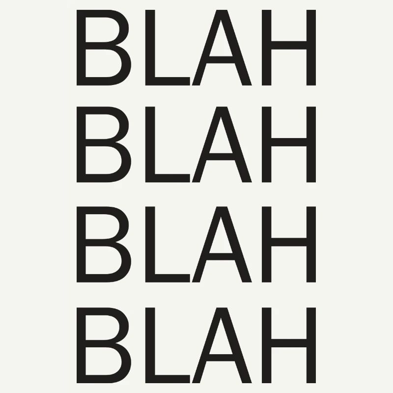 blah blah blah
